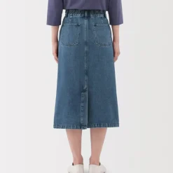 Women's Kapok Blend Denim A-Line Skirt