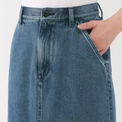 Women's Kapok Blend Denim A-Line Skirt