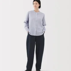 Women's Kapok Blend Denim Wide Tapered Pants