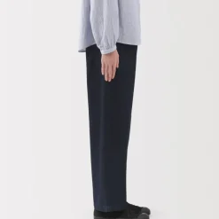 Women's Kapok Blend Denim Wide Tapered Pants