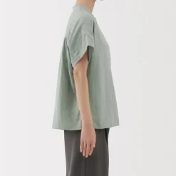 Women's Kapok Blend Double Gauze Short Sleeve Blouse