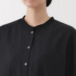 Women's Kapok Blend Double Gauze Long Sleeve Blouse