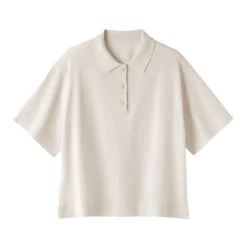 Women's Light Knit Short Sleeve Polo Jumper