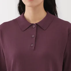 Women's Light Knit Short Sleeve Polo Jumper