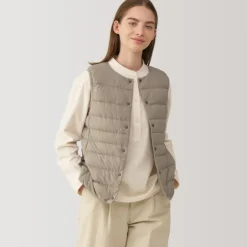 Women's Lightweight Down Collarless Vest