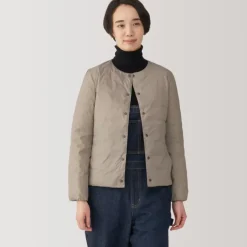 Women's Lightweight Down Collarless Jacket