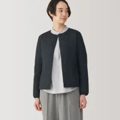 Women's Lightweight Down Collarless Jacket