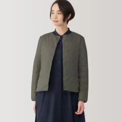 Women's Lightweight Down Collarless Jacket