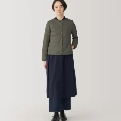 Women's Lightweight Down Collarless Jacket