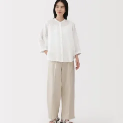 Women's Linen 3/4 Sleeve Blouse