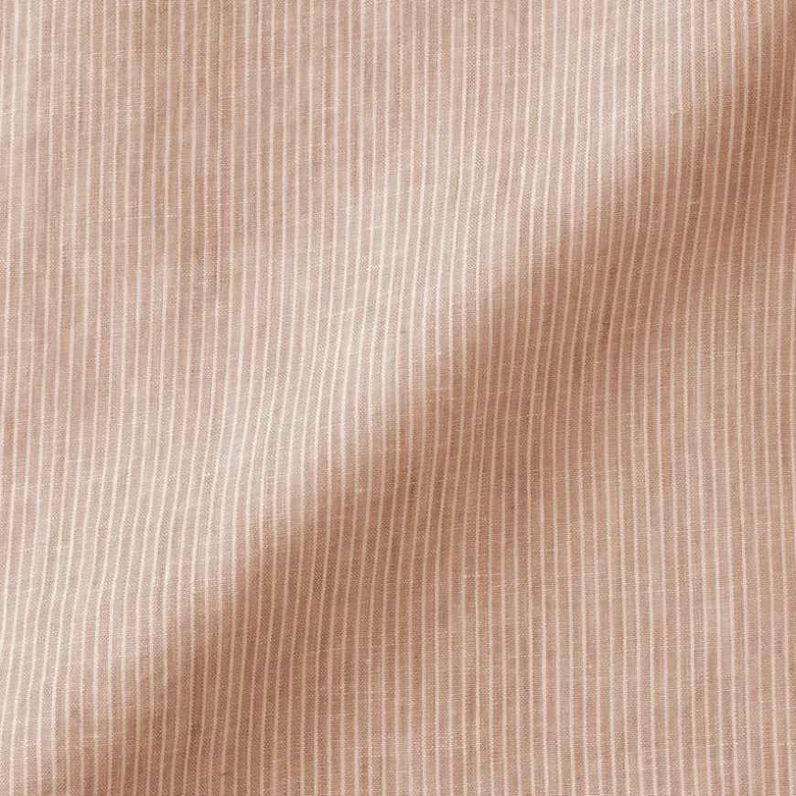Women's Linen 3/4 Sleeve Striped Blouse