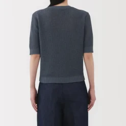 Women's Linen Blend Half Sleeve Sweater