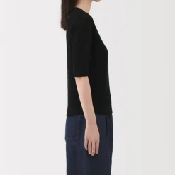 Women's Linen Blend Half Sleeve Sweater