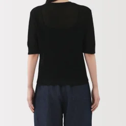 Women's Linen Blend Half Sleeve Sweater
