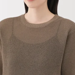 Women's Linen Blend Half Sleeve Sweater
