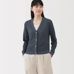 Women's Linen Blend Mesh Cardigan