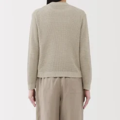Women's Linen Blend Mesh Cardigan