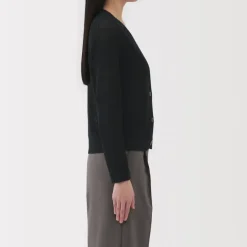 Women's Linen Blend Mesh Cardigan