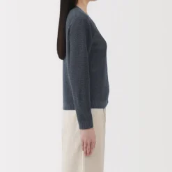 Women's Linen Blend Mesh Cardigan
