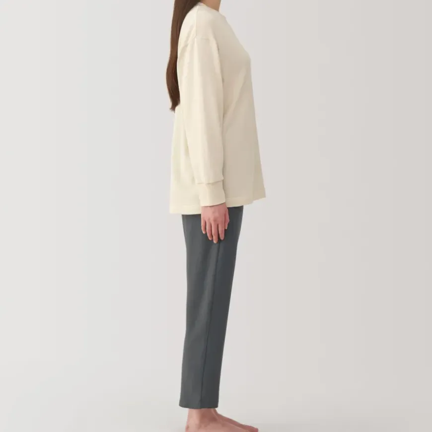 Women's Loose-Twist Sweatshirt Loungewear Set
