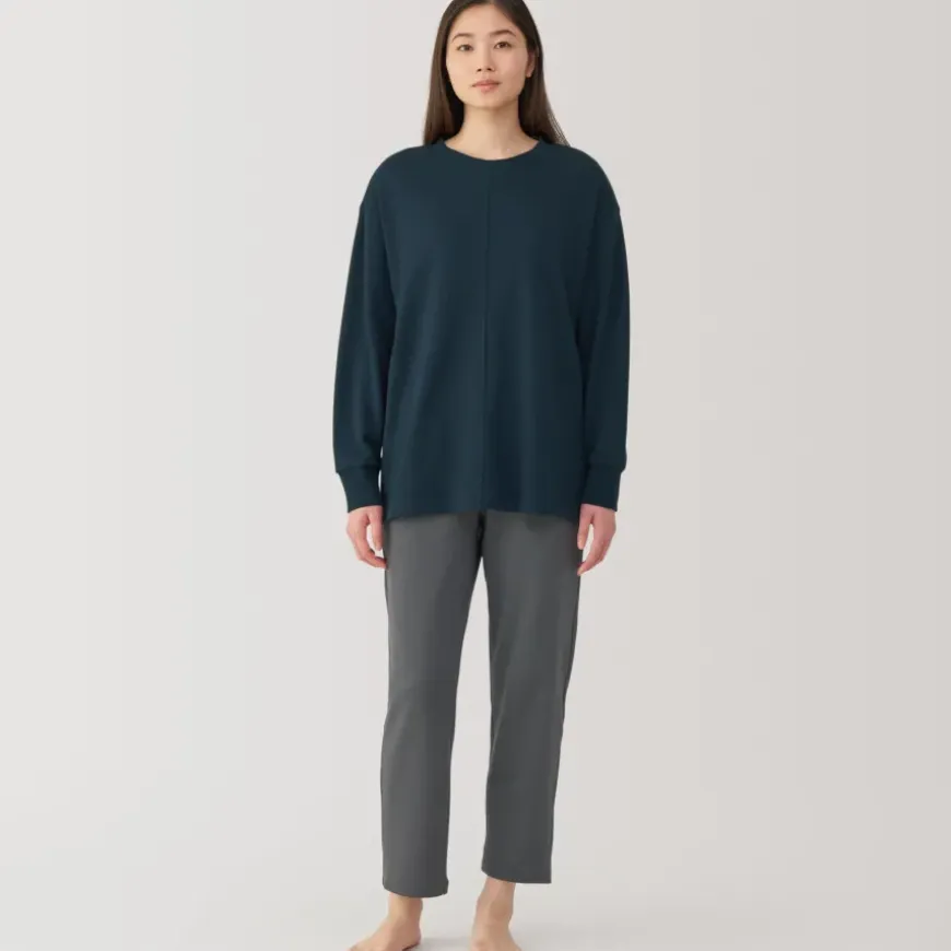 Women's Loose-Twist Sweatshirt Loungewear Set