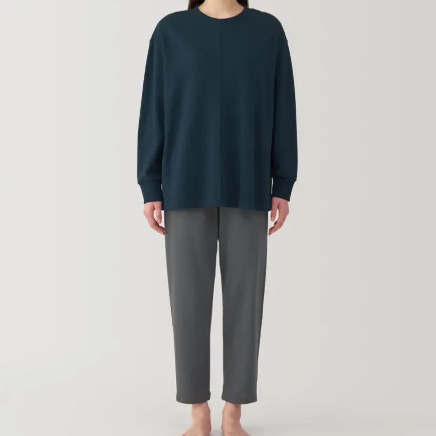 Women's Loose-Twist Sweatshirt Loungewear Set