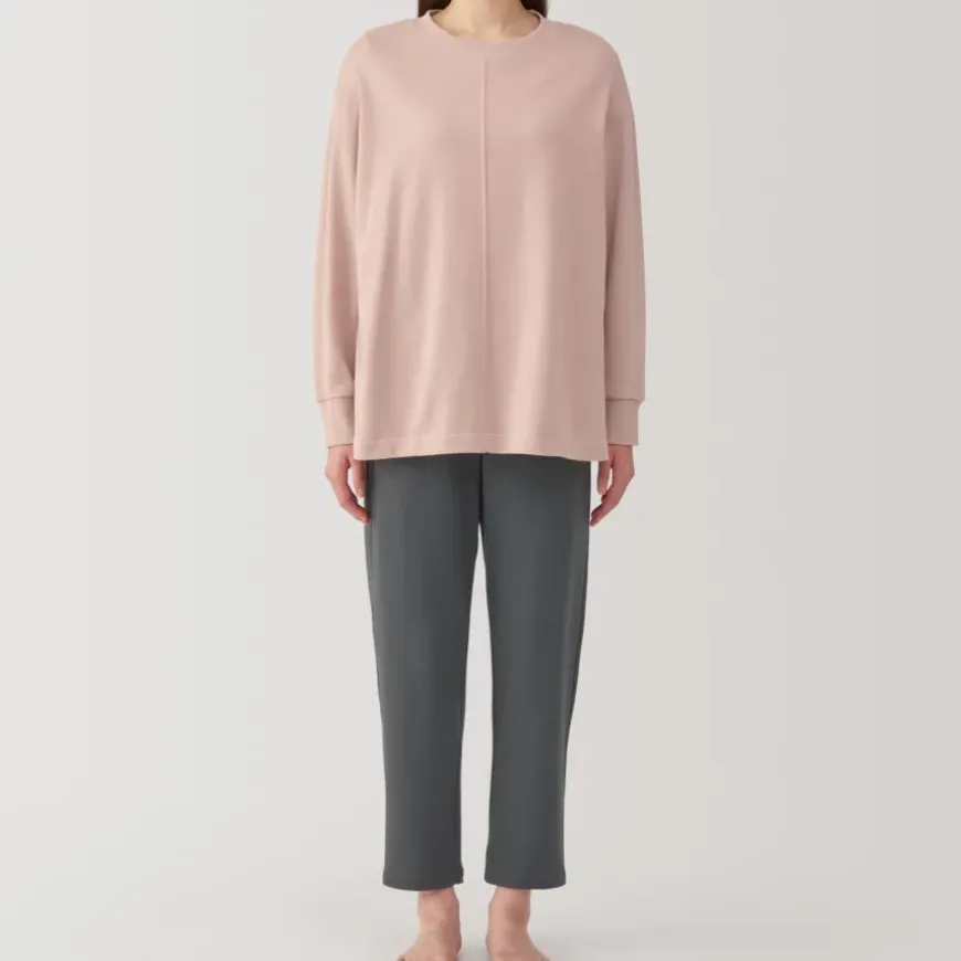 Women's Loose-Twist Sweatshirt Loungewear Set