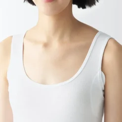 Women's Moisture Wicking Cotton Tank Top with Sweat Pads