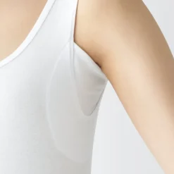 Women's Moisture Wicking Cotton Tank Top with Sweat Pads