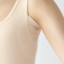 Women's Moisture Wicking Cotton Tank Top with Sweat Pads