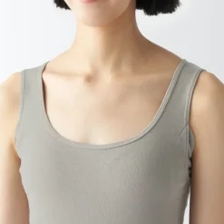 Women's Moisture Wicking Cotton Tank Top with Sweat Pads