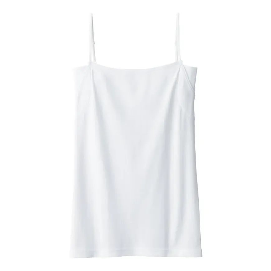 Women's Moisture Wicking Cotton Camisole with Sweat Pads