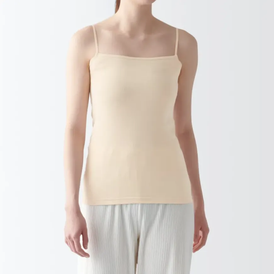 Women's Moisture Wicking Cotton Camisole with Sweat Pads