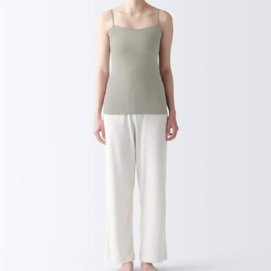 Women's Moisture Wicking Cotton Camisole with Sweat Pads