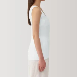Women's Moisture-Wicking Cotton Tank Top with Sweat Pads