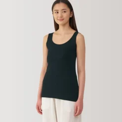 Women's Moisture-Wicking Cotton Tank Top with Sweat Pads