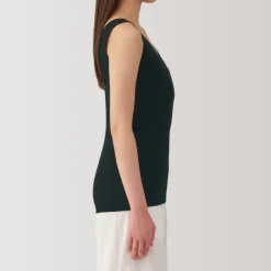 Women's Moisture-Wicking Cotton Tank Top with Sweat Pads