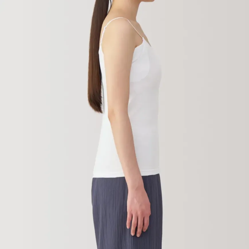 Women's Moisture-Wicking Cotton Camisole with Sweat Pads