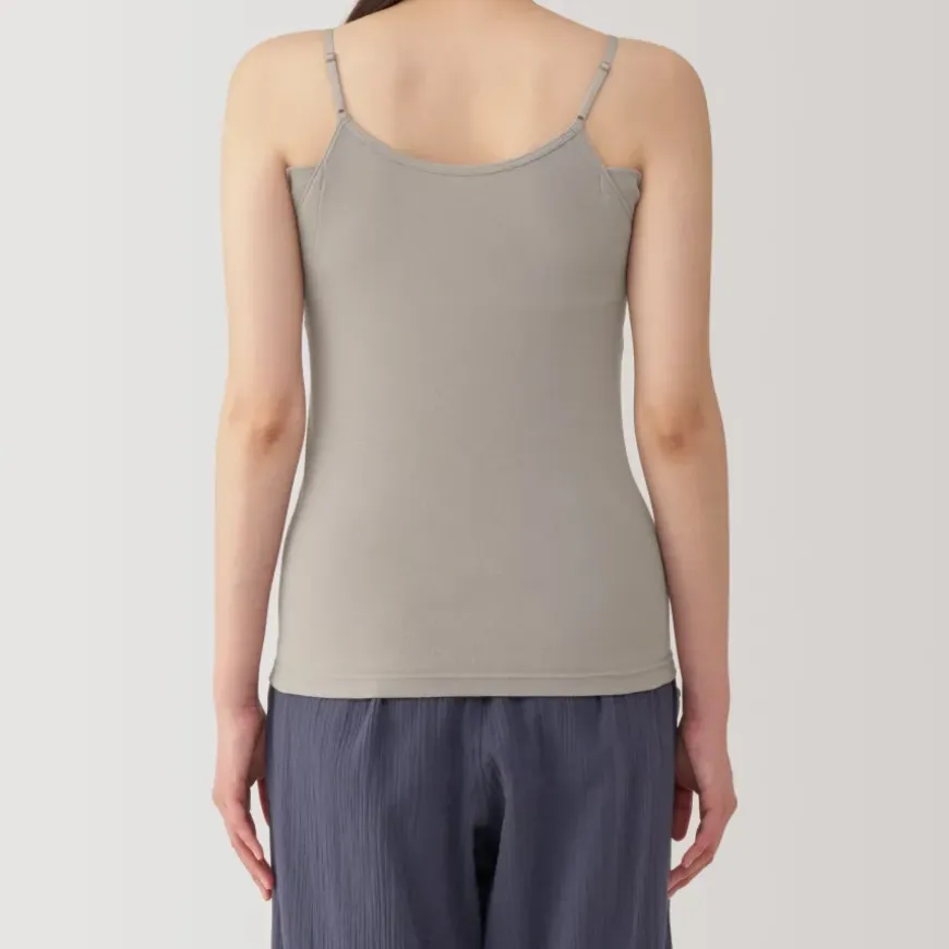 Women's Moisture-Wicking Cotton Camisole with Sweat Pads