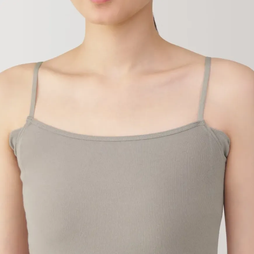 Women's Moisture-Wicking Cotton Camisole with Sweat Pads