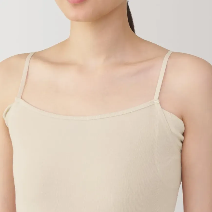 Women's Moisture-Wicking Cotton Camisole with Sweat Pads