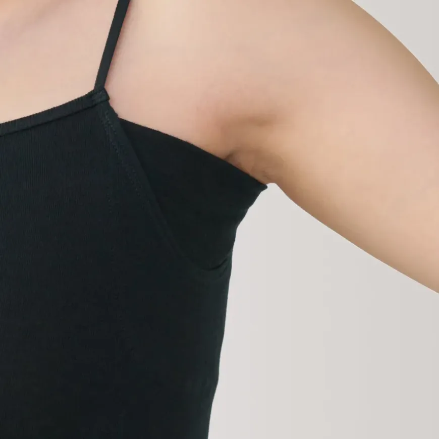 Women's Moisture-Wicking Cotton Camisole with Sweat Pads