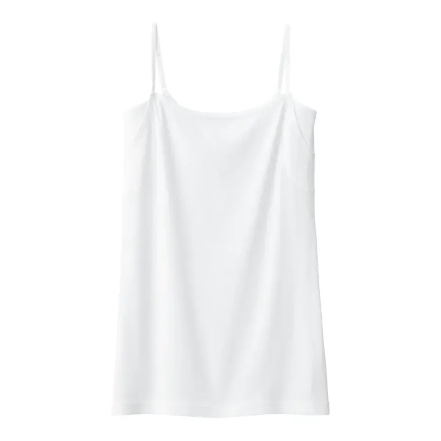 Women's Moisture-Wicking Cotton Camisole with Sweat Pads