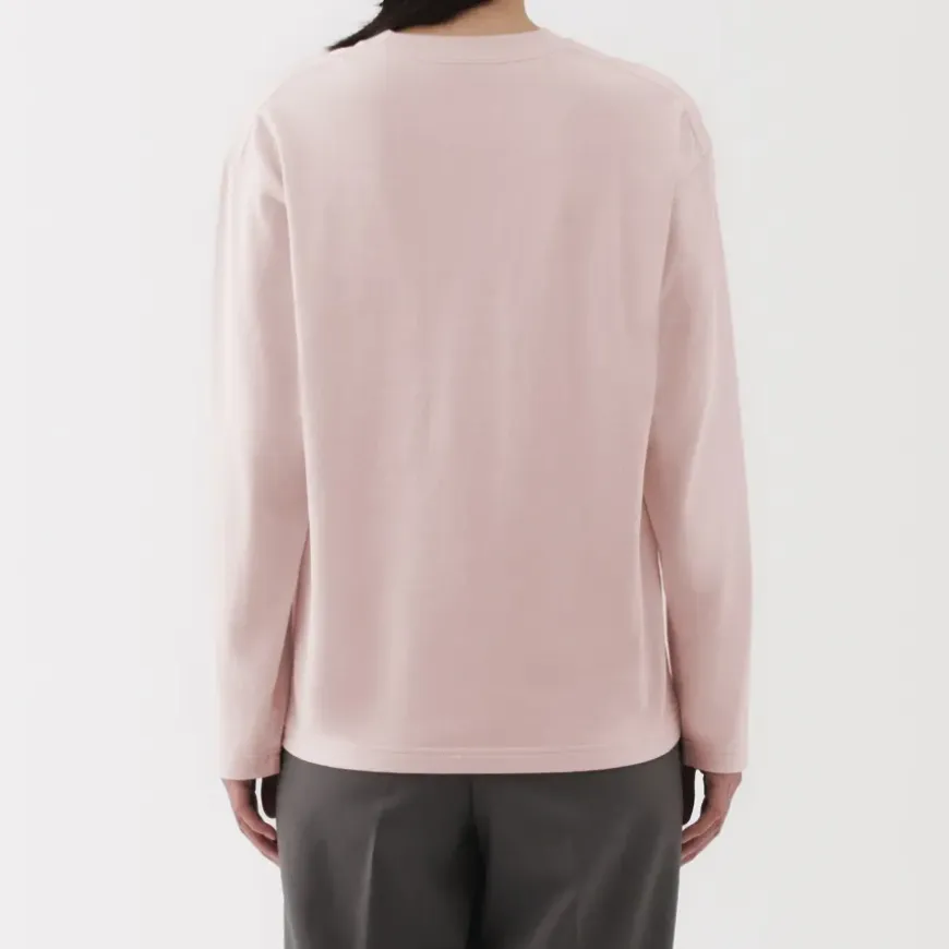 Women's 2-Ply Jersey Crew Neck Long Sleeve T-Shirt