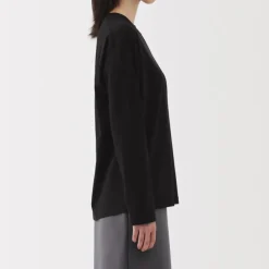 Women's 2-Ply Jersey Crew Neck Long Sleeve T-Shirt