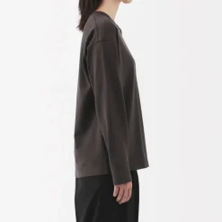 Women's 2-Ply Jersey Crew Neck Long Sleeve T-Shirt