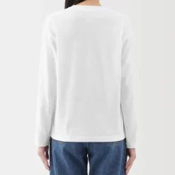 Women's 2-Ply Jersey Crew Neck Long Sleeve T-Shirt