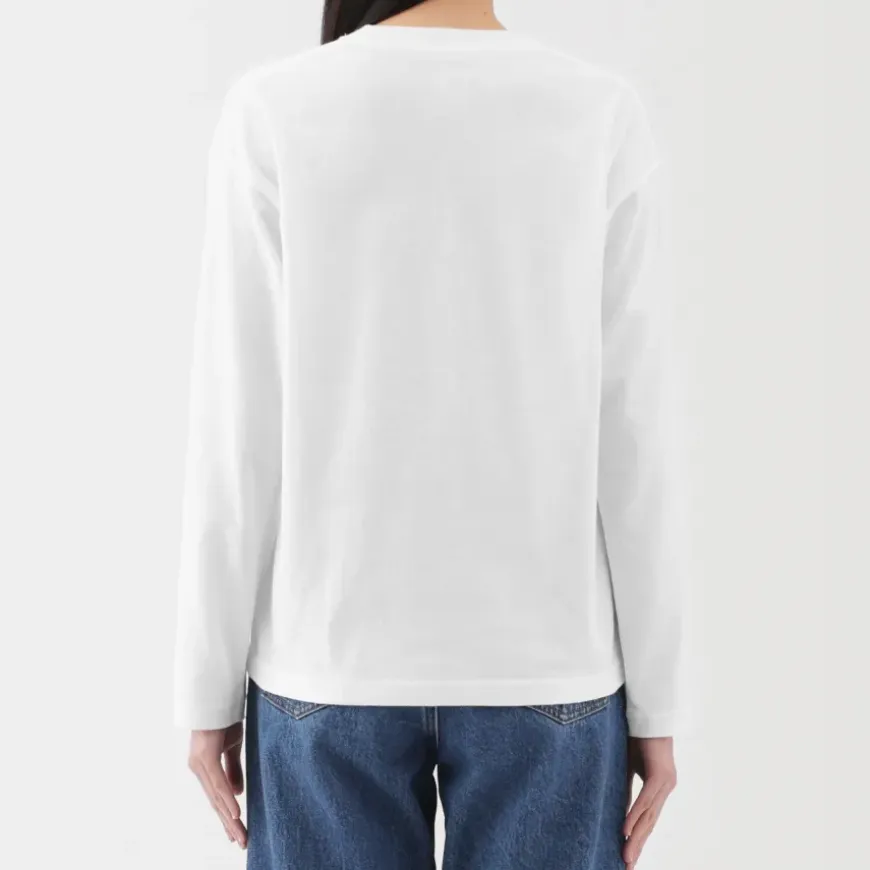 Women's 2-Ply Jersey Crew Neck Long Sleeve T-Shirt