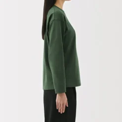 Women's 2-Ply Jersey Crew Neck Long Sleeve T-Shirt