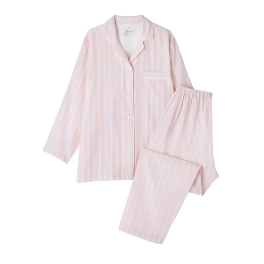 Women's Side Seamless Double Gauze Pajamas